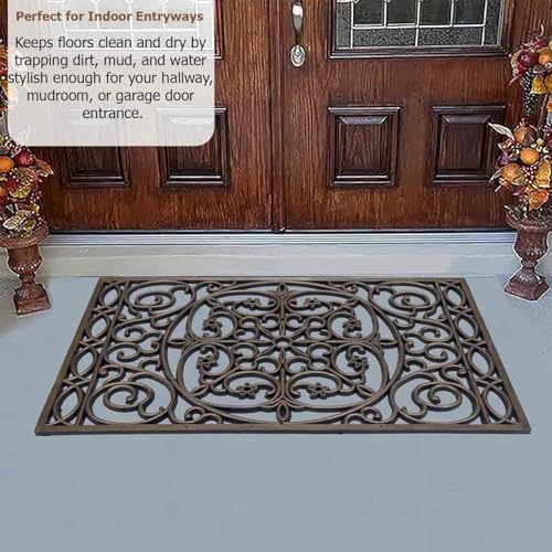 Gardenised Iron-Inspired Rubber Floor Mat - Image 5