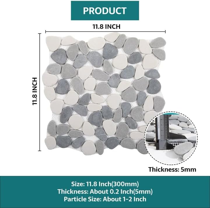 Pebble Tile, 5 Sheets - Image 3