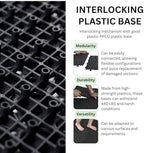 12" x 12" Interlocking Deck Tiles, All-Weather Plastic Outdoor Flooring - Image 3