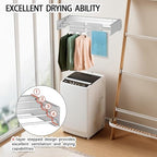 FOCHIER F Laundry Drying Rack Wall Mounted Clothes Drying Rack White - Image 6