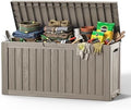 DRATO 100 Gallon Waterproof Deck Box Outdoor Storage Box by DRATOprovidesawarmandcozy