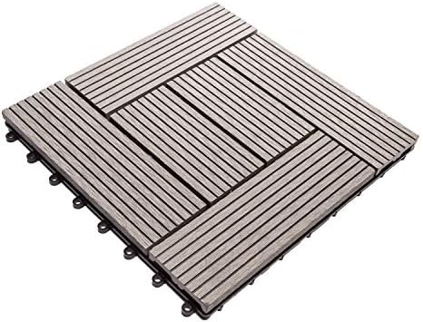 IncStores Helios Interlocking Patio Deck Tiles | All Weather | Waterproof by IncStores