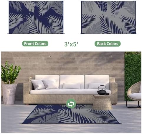 GENIMO Outdoor Rug 3'x5' Waterproof - Image 2