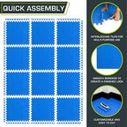 ProsourceFit Exercise Puzzle Mat ½-inch, EVA Interlocking Foam Floor Tiles - Image 6
