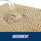OLANLY Dog Door Mat for Muddy Paws 30x17, Super Absorbent Chenille Mud Mat - Image 3