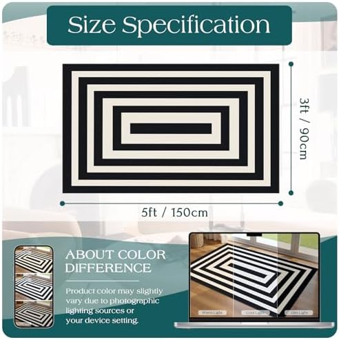3x5 Modern Entry Rug - Image 7