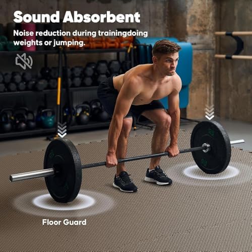 36 Pack 144 sqft Home Gym Mat, Puzzle Exercise Mat, EVA Interlocking Foam Floor - Image 6