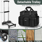 Ytonet XXL Rolling Cleaning Caddy, Large Cleaning Caddy - Image 3