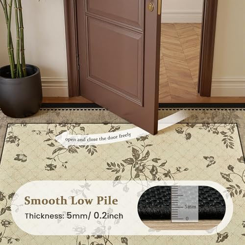 Easy Jute Outdoor Rug, Washable 4x6 Front Door Mat - Image 7