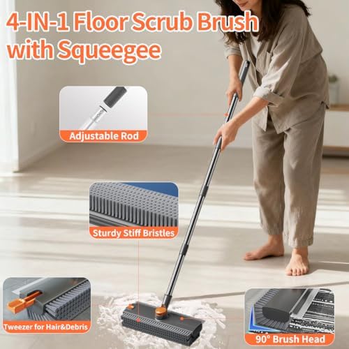 3 in 1 Floor Scrub Brush, Floor Scrubber - Image 3