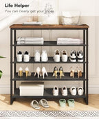 HOOBRO Shoe Rack, 5 Tier Shoe Storage Organizer - Image 5