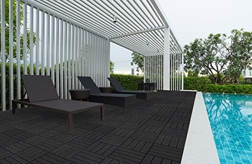 ASTEROUTDOOR Interlocking Deck Tiles Plastic Waterproof Outdoor Flooring 12" x - Image 2