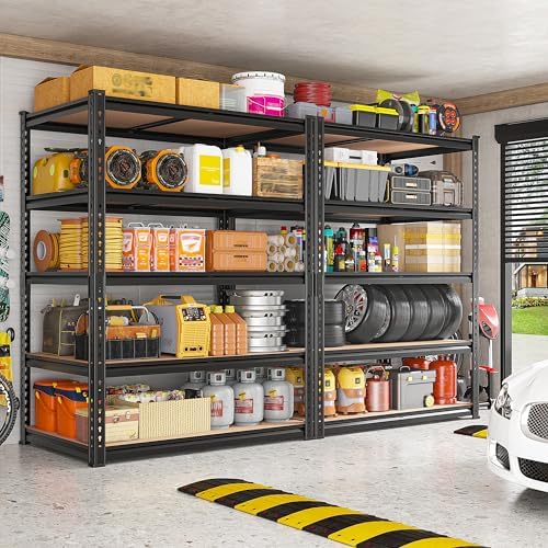 REIBII 2 Pack Garage Shelving, 2400LBS Each, Heavy Duty Storage Shelves - Image 2