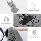 Smiry Dog Door Mat for Muddy Paws, Absorbent Non Slip Dirt Trapper - Image 6