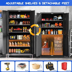 GAIOUS 79" Tall Metal Storage Cabinet - Image 4