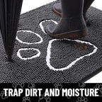 Smiry Dog Door Mat for Muddy Paws, Absorbent Non Slip Dirt Trapper - Image 2