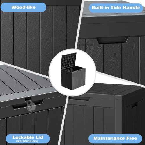 Outdoor Storage Box Waterproof, 35 Gallon Deck Box - Image 5