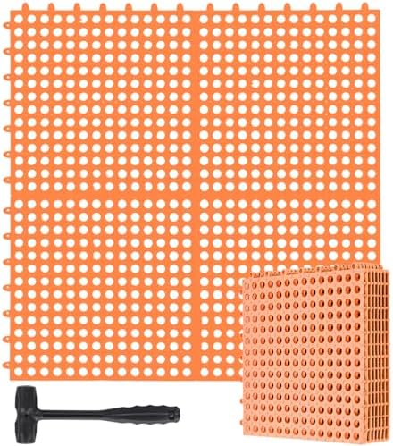 Drydiet 12 Pack Drainage Tiles Modular Interlocking Floor Tiles by Drydiet