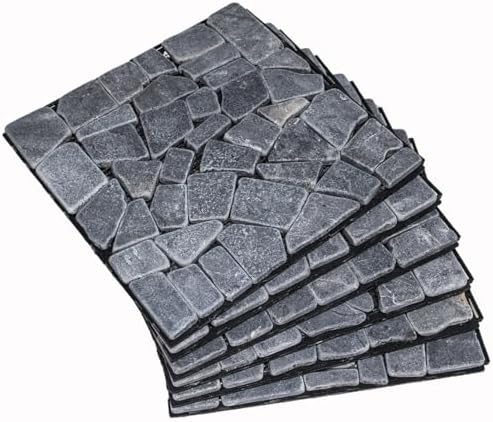 DIY Stone Tile Deck Tile, Durable Patio Garden Interlocking Decking12 6PCS by Unknown