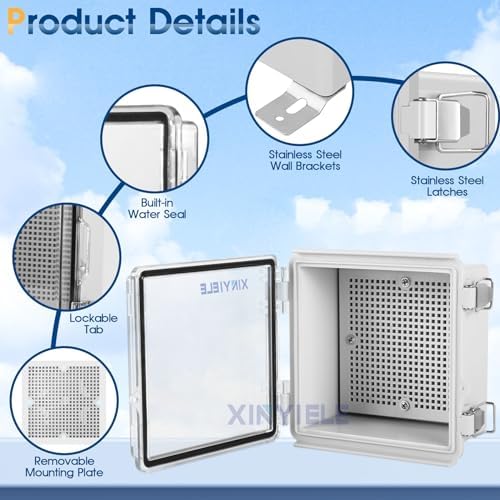 Waterproof Outdoor Project ABS Plastic Junction Box IP67 Weatherproof Dustproof - Image 3