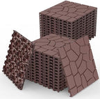 44-Pack Interlocking Deck Tiles, 12x12 Inch Modular Patio Flooring - Image 2