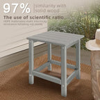 GARDENSTAR Outdoor Side Tables Adirondack, HDPE Small Table - Image 7
