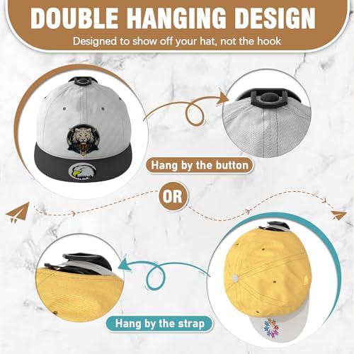 Niunuerga 48 Pack Adhesive Hat Hooks - Image 3