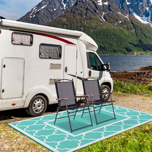 GENIMO Outdoor Rug, Waterproof Plastic Rugs - Image 4