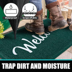 T.HENV Welcome Mat Outdoor Indoor, Waterproof, Non Slip, Easy Clean - Image 5