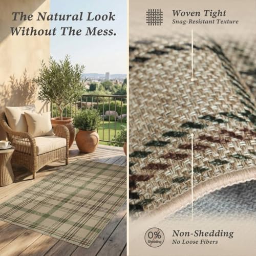 JTJ Easy Jute 3x6 Kitchen Runner Rug - Image 4