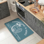 Blue Beach Happiness Comes in Waves Welcome Front Door Mat - Image 2