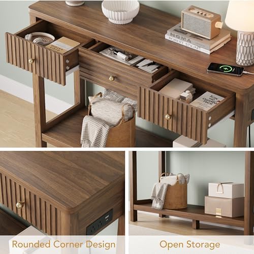 Decofy 47'' Fluted Console Table - Image 6