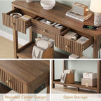 Decofy 47'' Fluted Console Table - Image 6