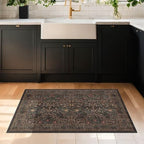 Boho Brown Washable 2x3 Entryway Rug - Image 3