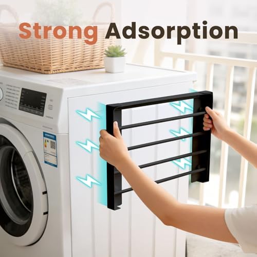 Foldable Wall Mounted Clothes Drying Rack, Space-Saving Laundry Drying Rack - Image 2