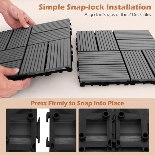 GIANTEX 36 PCS Interlocking Deck Tiles - Image 6