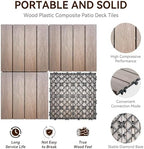 9 PCS WPC Rosewood Decking Tiles – Durable, Waterproof, Interlocking Outdoor - Image 3