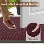 Front Door Mat Outside Entrance Entry Welcome Mat 17"x30" Red - Image 6