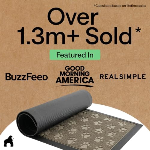 GORILLA GRIP WeatherMAX Door Mat, Indoor Outdoor Use - Image 4