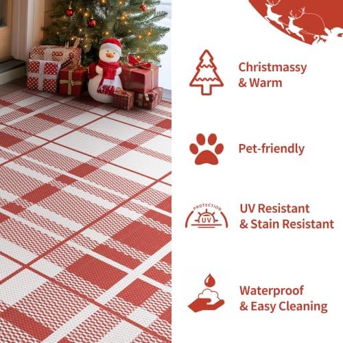 GENIMO Outdoor Rug, Waterproof Plastic Rugs - Image 7