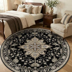 RELEANY Washable Area Rug, Round 6ft - Image 3