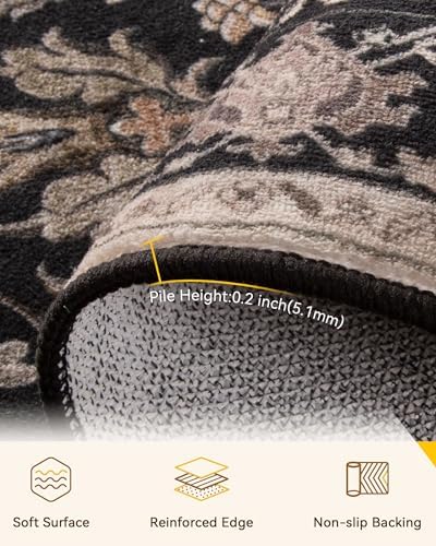 RELEANY Washable Area Rug, Square 7'x7' - Image 2