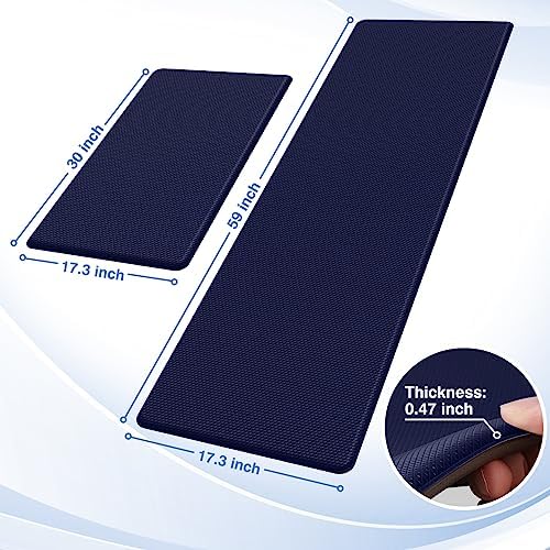 StepRite Kitchen Mats for Floor, 2-Piece Anti-Fatigue Kitchen Rugs - Image 2