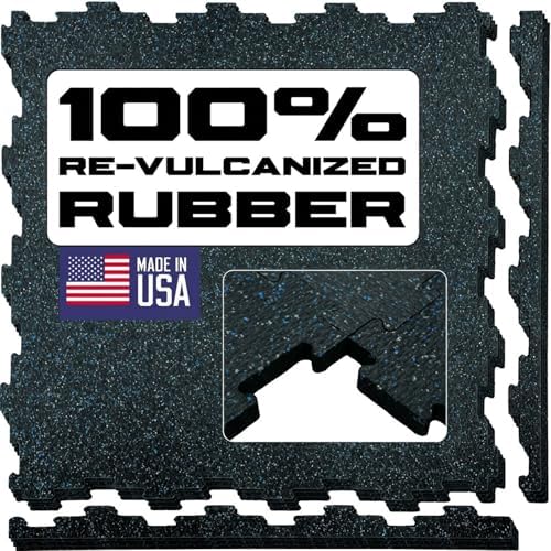 Interlocking Rubber Floor Tiles – Heavy Duty 100% Rubber Gym Flooring by GrytFit