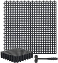 Drydiet 8 Pack Drainage Tiles Modular Interlocking Floor Tiles by Drydiet