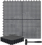 Drydiet 8 Pack Drainage Tiles Modular Interlocking Floor Tiles by Drydiet