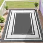 RURALITY Outdoor Rugs 8x10 Waterproof by RURALITY