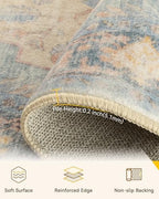 RELEANY Washable Area Rug, Square 7'x7' - Image 2