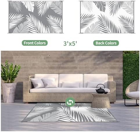 GENIMO Outdoor Rug 3'x5' Waterproof - Image 2