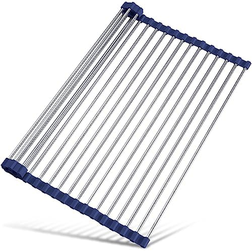 Tomorotec Roll Up Dish Drying Rack Over Sink, 304 Steel by Tomorotec